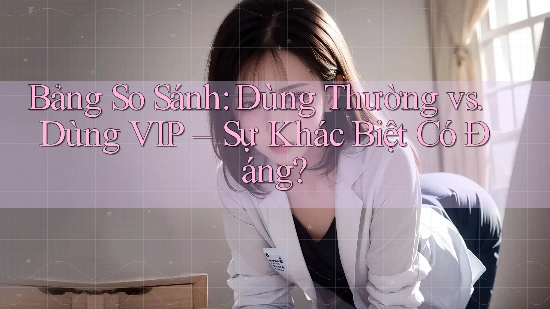 Bảng So Sánh: Dùng Thường vs. Dùng VIP – Sự Khác Biệt Có Đáng?