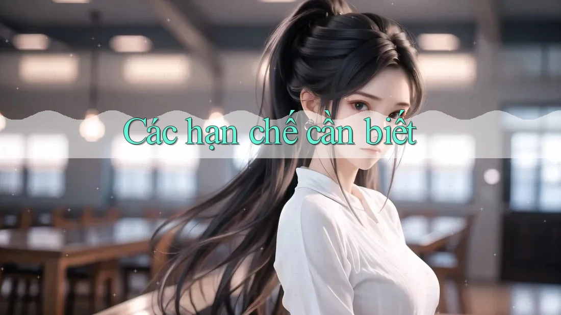 Các hạn chế cần biết Các hạn chế cần biết