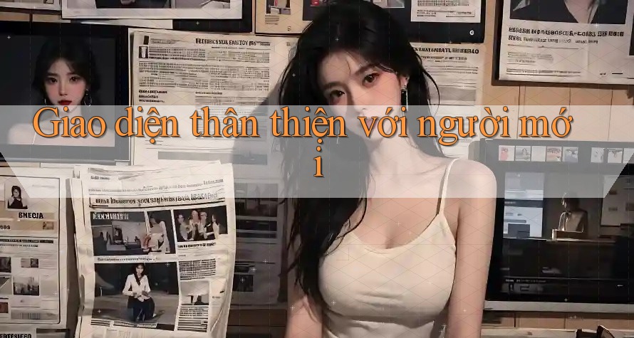 Giao diện thân thiện với người mới Giao diện thân thiện với người mới