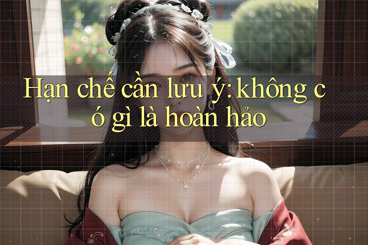 Hạn chế cần lưu ý: không có gì là hoàn hảo Hạn chế cần lưu ý: không có gì là hoàn hảo