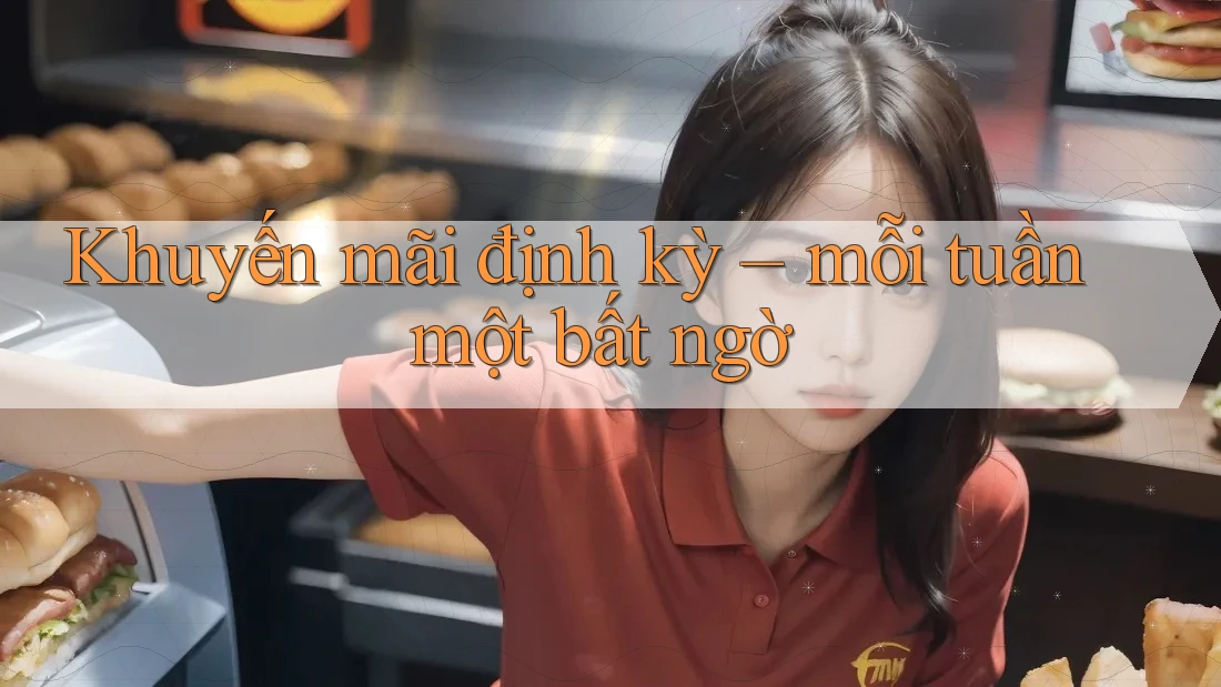 Khuyến mãi định kỳ – mỗi tuần một bất ngờ