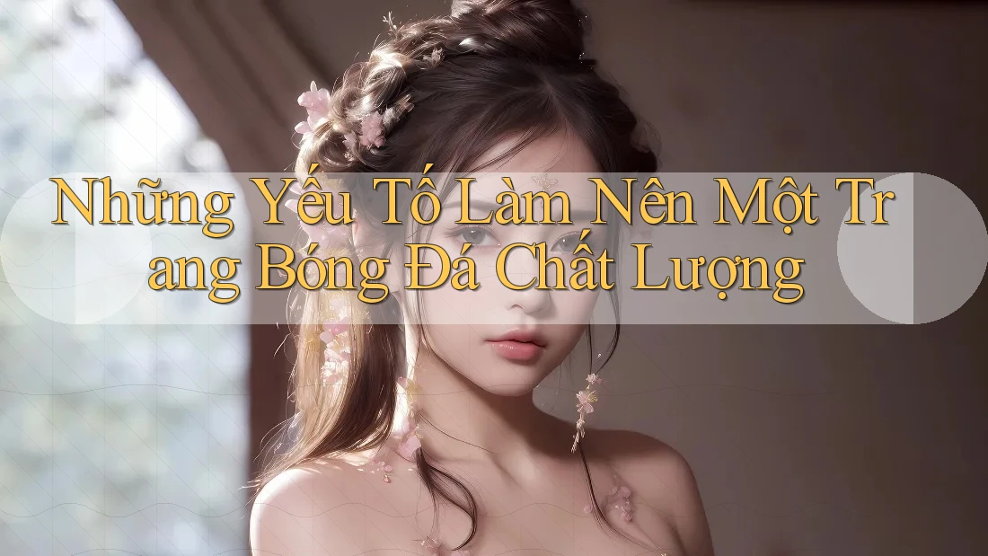 Những Yếu Tố Làm Nên Một Trang Bóng Đá Chất Lượng