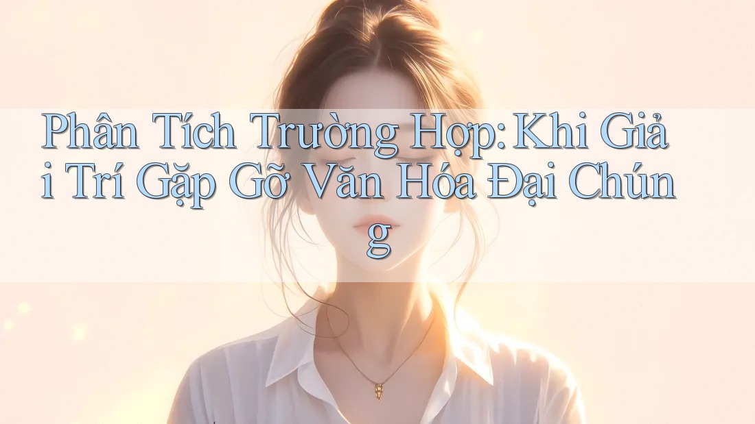 Phân Tích Trường Hợp: Khi Giải Trí Gặp Gỡ Văn Hóa Đại Chúng