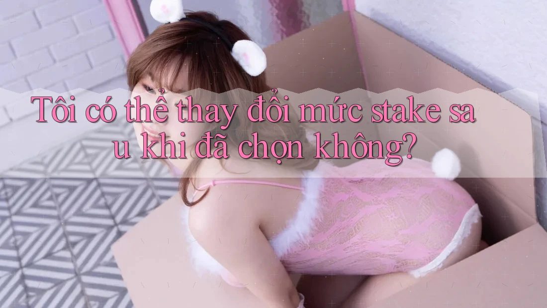 Tôi có thể thay đổi mức stake sau khi đã chọn không? Tôi có thể thay đổi mức stake sau khi đã chọn không?