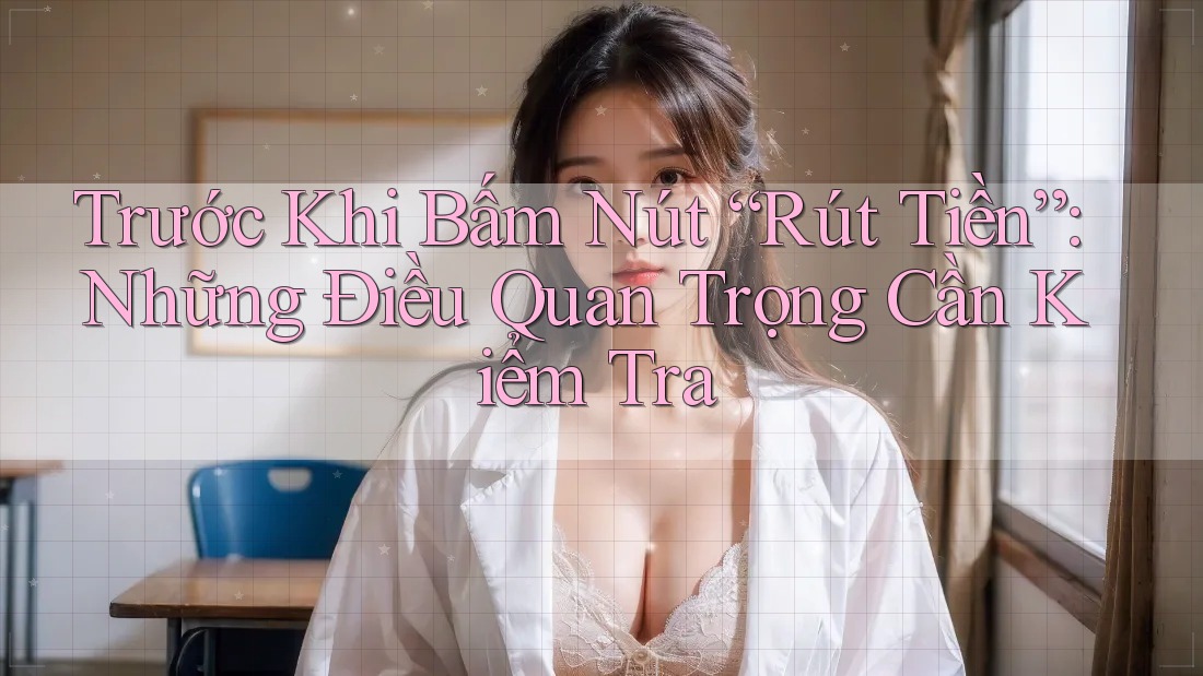 Trước Khi Bấm Nút “Rút Tiền”: Những Điều Quan Trọng Cần Kiểm Tra Trước Khi Bấm Nút “Rút Tiền”: Những Điều Quan Trọng Cần Kiểm Tra