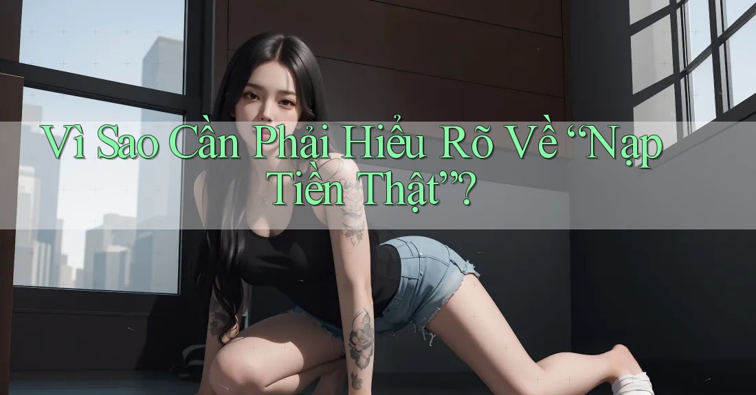 Vì Sao Cần Phải Hiểu Rõ Về “Nạp Tiền Thật”? Vì Sao Cần Phải Hiểu Rõ Về “Nạp Tiền Thật”?