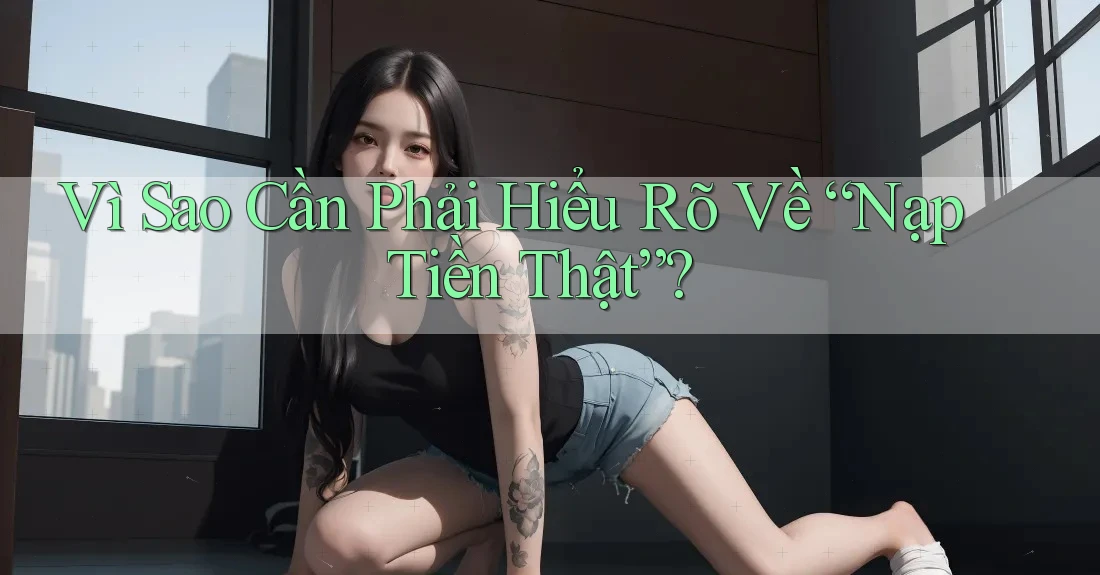 Vì Sao Cần Phải Hiểu Rõ Về “Nạp Tiền Thật”? Vì Sao Cần Phải Hiểu Rõ Về “Nạp Tiền Thật”?